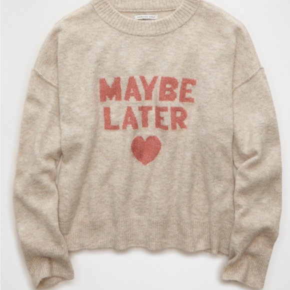 American Eagle Outfitters Sweaters - AE•Whoa So Soft Valentine's Day Sweater•Size S•NWT